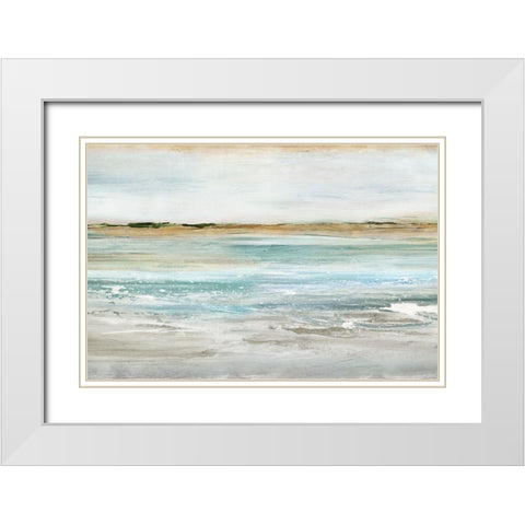 Retrospective III  White Modern Wood Framed Art Print with Double Matting by Isabelle Z