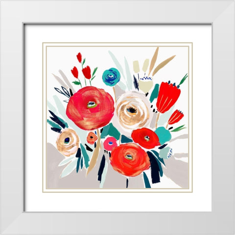 Sweet Caroline II  White Modern Wood Framed Art Print with Double Matting by Isabelle Z