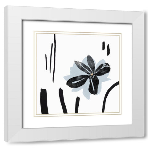 Interflora I  White Modern Wood Framed Art Print with Double Matting by Isabelle Z