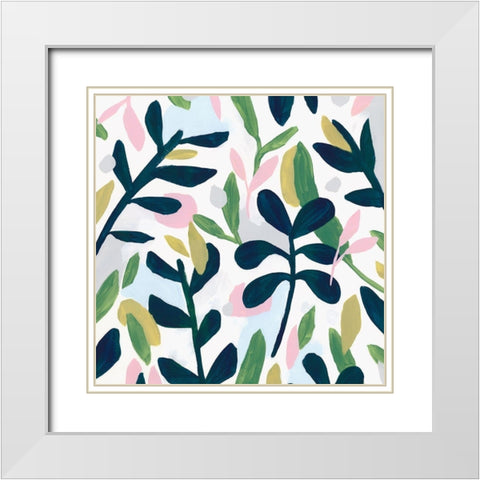 Into the Forest I  White Modern Wood Framed Art Print with Double Matting by Isabelle Z