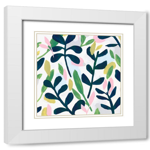 Into the Forest II  White Modern Wood Framed Art Print with Double Matting by Isabelle Z