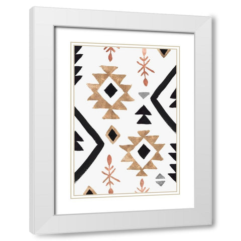 Rhythemics I  White Modern Wood Framed Art Print with Double Matting by Isabelle Z