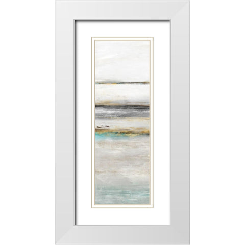 Quiet Evening III  White Modern Wood Framed Art Print with Double Matting by Isabelle Z