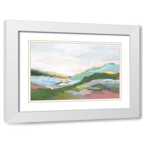 Highland I  White Modern Wood Framed Art Print with Double Matting by Isabelle Z