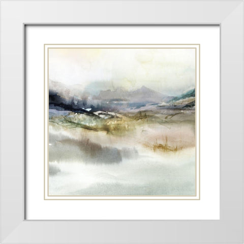 Epilogue II  White Modern Wood Framed Art Print with Double Matting by Isabelle Z