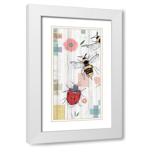 Backyard Summer II  White Modern Wood Framed Art Print with Double Matting by Isabelle Z