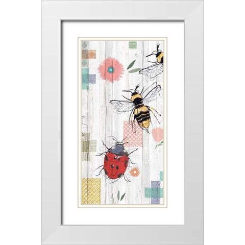 Backyard Summer II  White Modern Wood Framed Art Print with Double Matting by Isabelle Z
