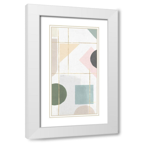 Unity I  White Modern Wood Framed Art Print with Double Matting by Isabelle Z