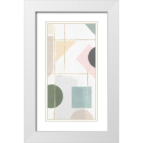 Unity I  White Modern Wood Framed Art Print with Double Matting by Isabelle Z