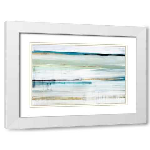 Standing Still II  White Modern Wood Framed Art Print with Double Matting by Isabelle Z