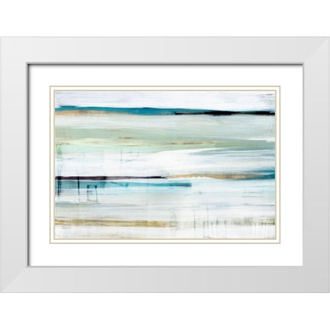 Standing Still II  White Modern Wood Framed Art Print with Double Matting by Isabelle Z