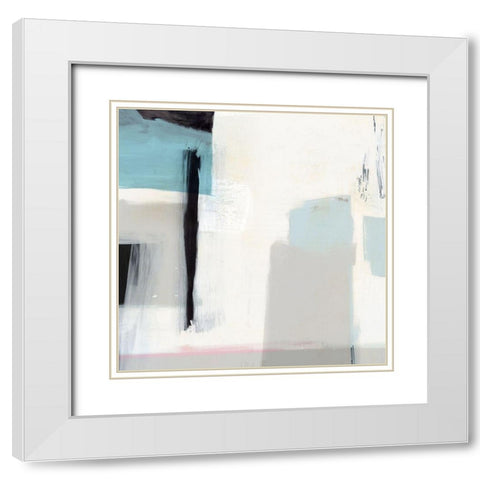Underline I  White Modern Wood Framed Art Print with Double Matting by Isabelle Z