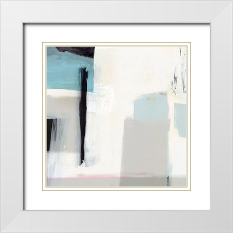 Underline I  White Modern Wood Framed Art Print with Double Matting by Isabelle Z