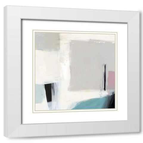 Underline II  White Modern Wood Framed Art Print with Double Matting by Isabelle Z