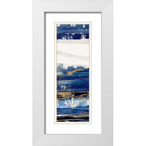 Ultramarine I  White Modern Wood Framed Art Print with Double Matting by Isabelle Z