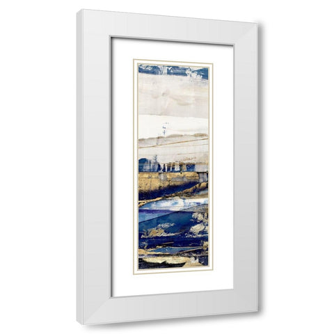 Ultramarine II  White Modern Wood Framed Art Print with Double Matting by Isabelle Z