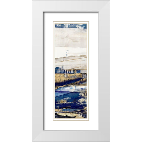 Ultramarine II  White Modern Wood Framed Art Print with Double Matting by Isabelle Z