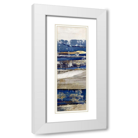 Ultramarine III  White Modern Wood Framed Art Print with Double Matting by Isabelle Z