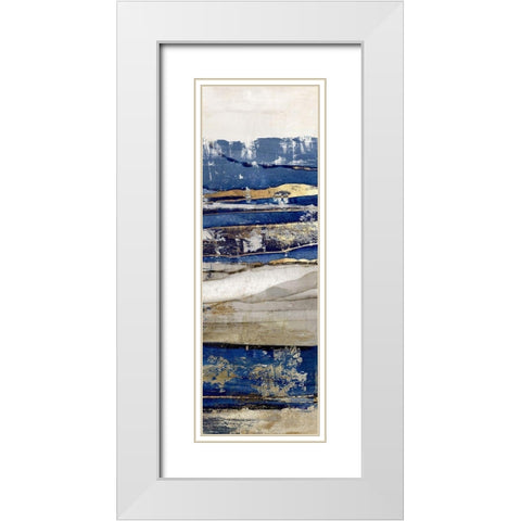 Ultramarine III  White Modern Wood Framed Art Print with Double Matting by Isabelle Z