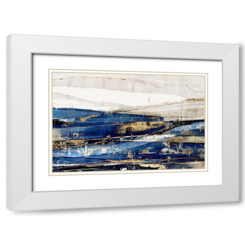 Delighted  White Modern Wood Framed Art Print with Double Matting by Isabelle Z