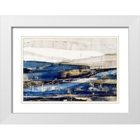 Delighted  White Modern Wood Framed Art Print with Double Matting by Isabelle Z