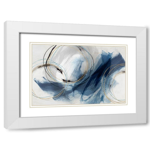 Detour   White Modern Wood Framed Art Print with Double Matting by Isabelle Z