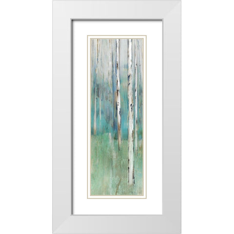 Foothills II  White Modern Wood Framed Art Print with Double Matting by Isabelle Z