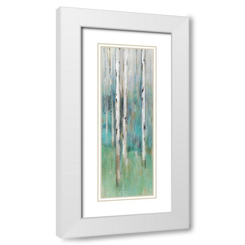 Foothills III  White Modern Wood Framed Art Print with Double Matting by Isabelle Z