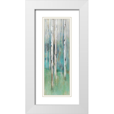Foothills III  White Modern Wood Framed Art Print with Double Matting by Isabelle Z