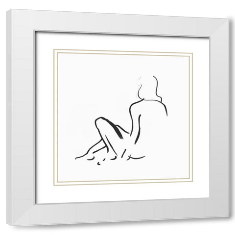 Facade II  White Modern Wood Framed Art Print with Double Matting by Isabelle Z