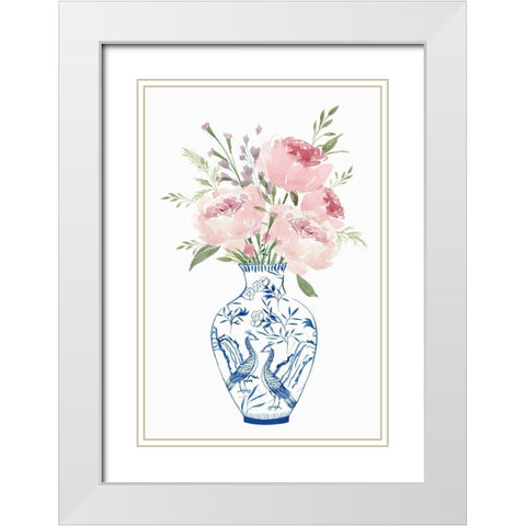 Ever Thine  White Modern Wood Framed Art Print with Double Matting by Isabelle Z