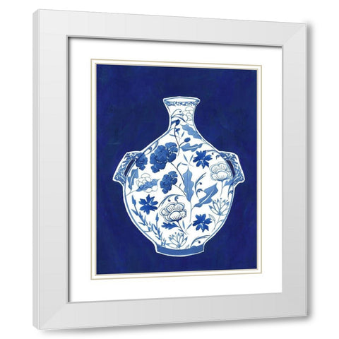 Indgio Porcelain Vase I  White Modern Wood Framed Art Print with Double Matting by Isabelle Z