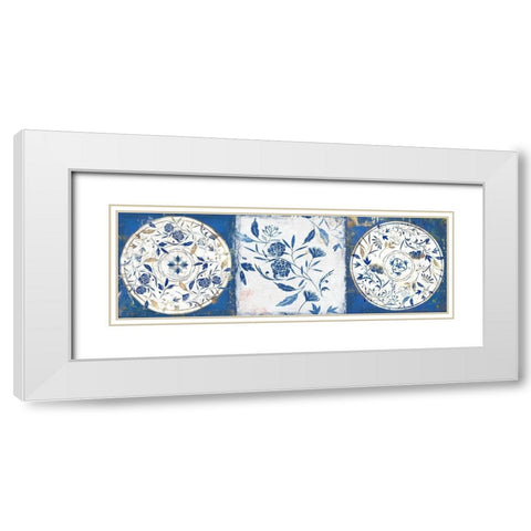 Indgio Ceramics II  White Modern Wood Framed Art Print with Double Matting by Isabelle Z