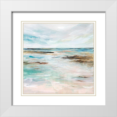 Midnight Clear I  White Modern Wood Framed Art Print with Double Matting by Isabelle Z