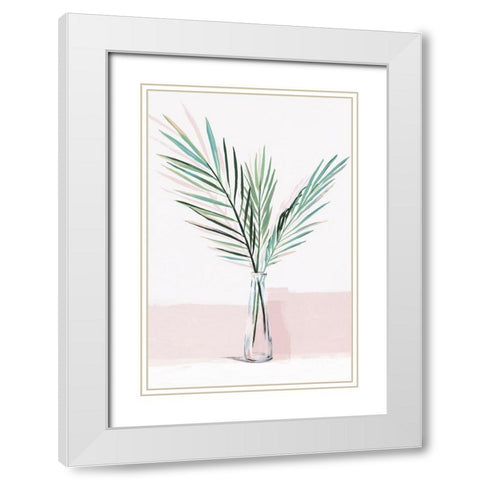 Sunday Bliss  White Modern Wood Framed Art Print with Double Matting by Isabelle Z