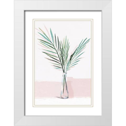 Sunday Bliss  White Modern Wood Framed Art Print with Double Matting by Isabelle Z