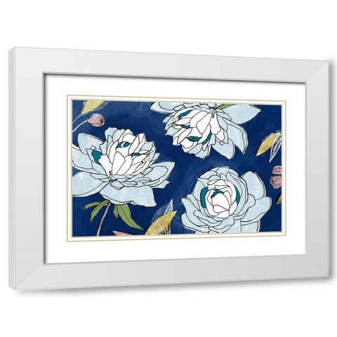 Courtesy II  White Modern Wood Framed Art Print with Double Matting by Isabelle Z