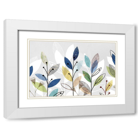 Morning Glory I  White Modern Wood Framed Art Print with Double Matting by Isabelle Z