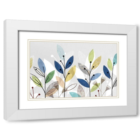 Morning Glory II  White Modern Wood Framed Art Print with Double Matting by Isabelle Z