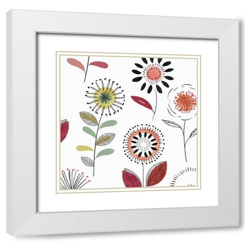 Afterward  White Modern Wood Framed Art Print with Double Matting by Isabelle Z