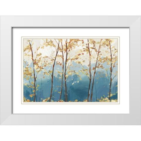 Ascent Trail  White Modern Wood Framed Art Print with Double Matting by Isabelle Z