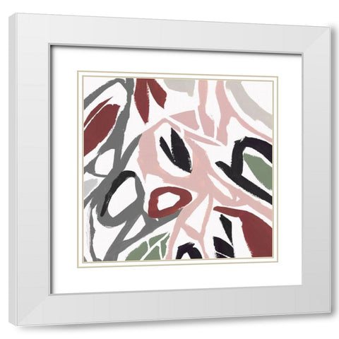 Lusting II  White Modern Wood Framed Art Print with Double Matting by Isabelle Z