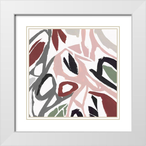 Lusting II  White Modern Wood Framed Art Print with Double Matting by Isabelle Z