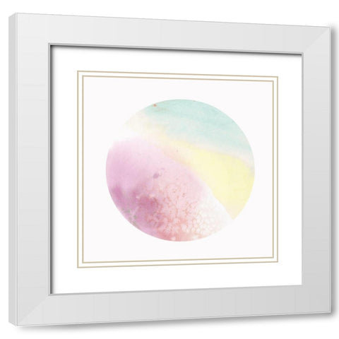 Diffuse  White Modern Wood Framed Art Print with Double Matting by Isabelle Z
