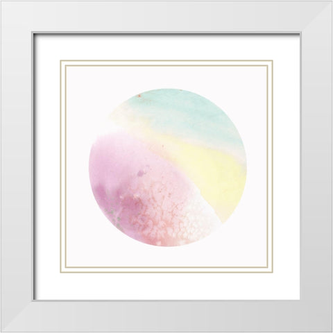 Diffuse  White Modern Wood Framed Art Print with Double Matting by Isabelle Z
