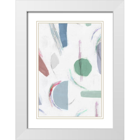 Terrazzo II  White Modern Wood Framed Art Print with Double Matting by Isabelle Z