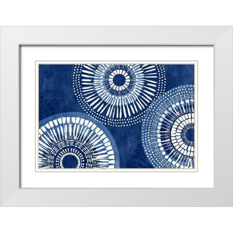 Adelle II  White Modern Wood Framed Art Print with Double Matting by Isabelle Z