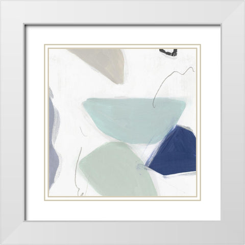 August Eve I  White Modern Wood Framed Art Print with Double Matting by Isabelle Z