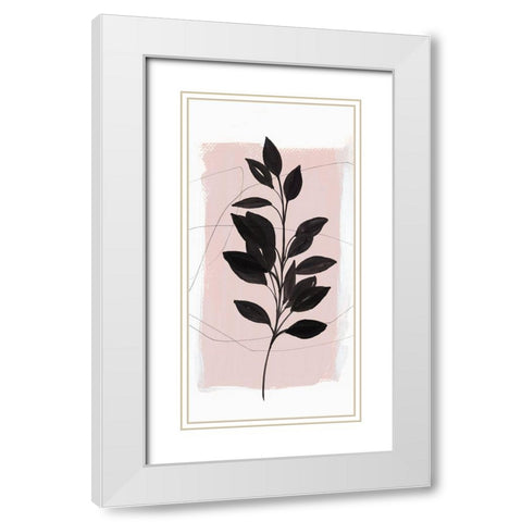 Ramie I  White Modern Wood Framed Art Print with Double Matting by Isabelle Z