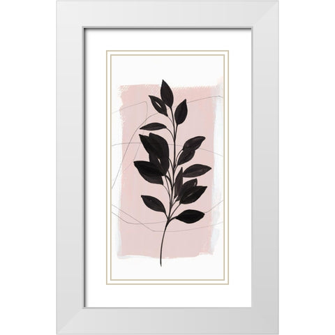 Ramie I  White Modern Wood Framed Art Print with Double Matting by Isabelle Z